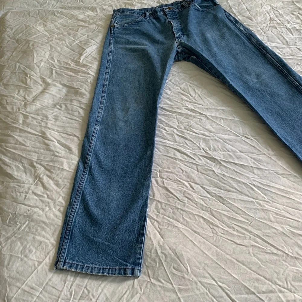 Wrangler 36x32 Jeans Blue 13MWZ Cowboy Cut Original Fit Straight Leg Denim